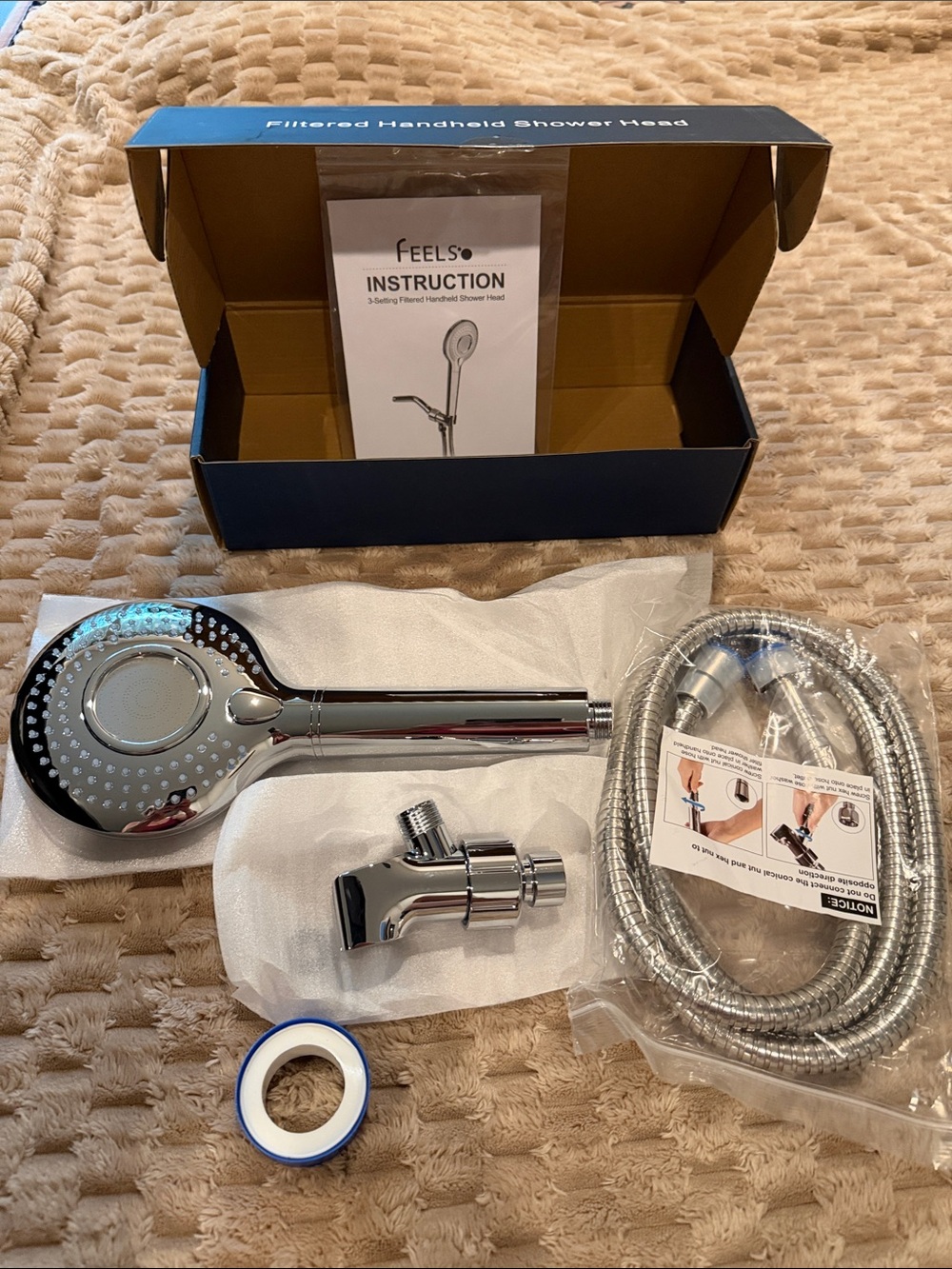 Feel So 3 Setting Filtered Handheld Shower Head